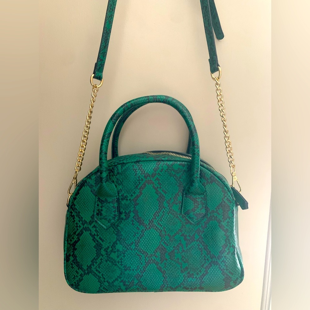 EMERALD GREEN SNAKESKIN PURSE